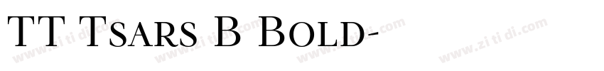 TT Tsars B Bold字体转换